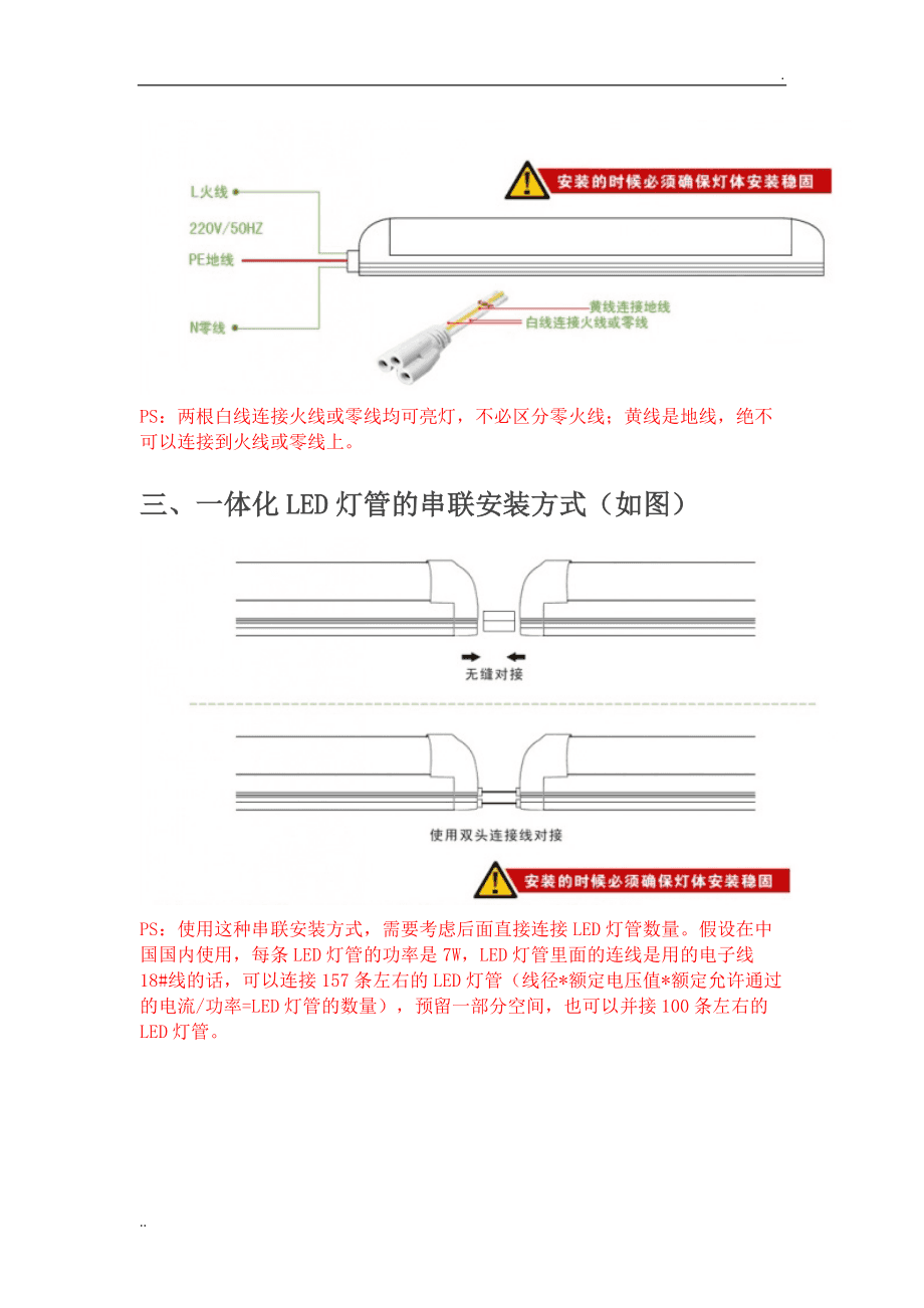 一体化灯管安装?gif