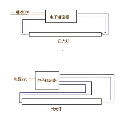 老式日光灯接U图Q电子镇器.png